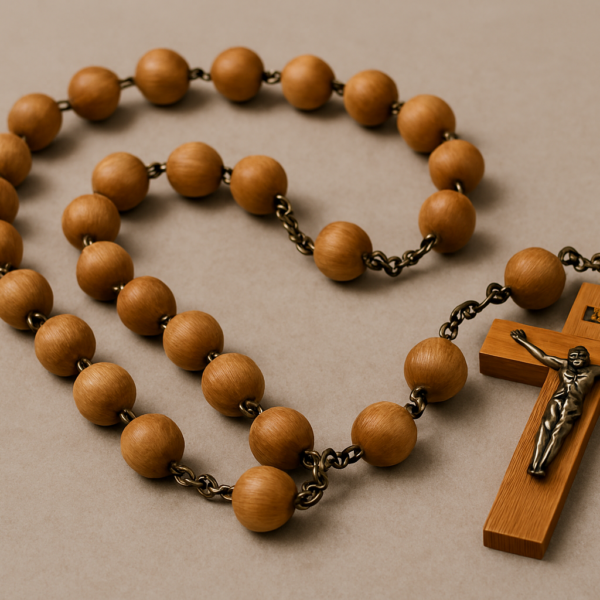 Różaniec Drewniany Bukowy